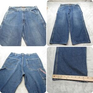 Polo Ralph Lauren Baggy Jean Men 36x26 Carpenter Vintage Baggy Wide Skate Street